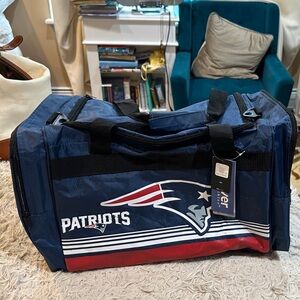 Patriots Navy and Red Team Duffel Bag by